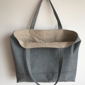 Denim Tote in Solid